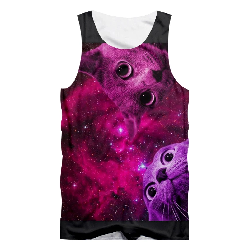 OGKB безрукавки для женщин модные мужчин животных 3D жилет с принтом звездное небо