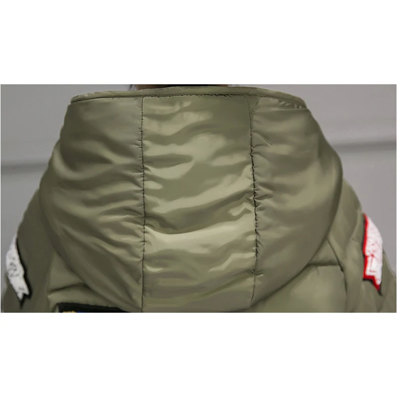 ЛИВА девушка Новинка 2017 года Для женщин шляпа куртка Свободные Аппликация письмо