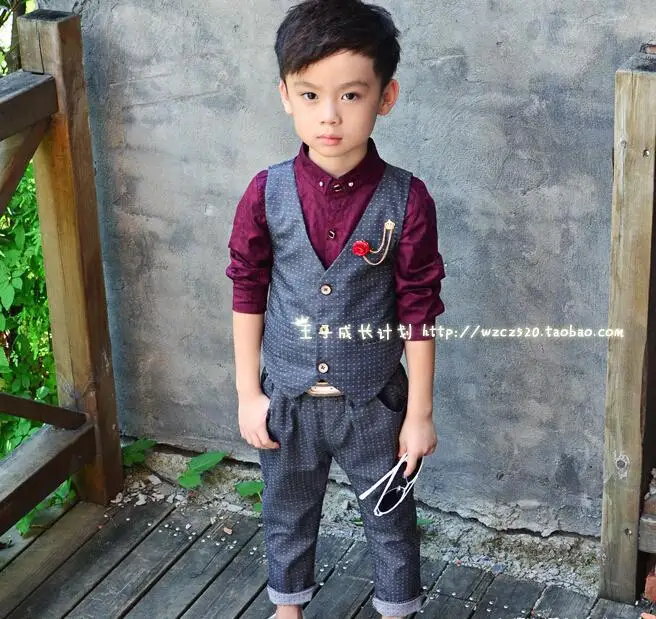 2016 Новый Детский костюм костюмы для маленьких мальчиков детский Блейзер деловой