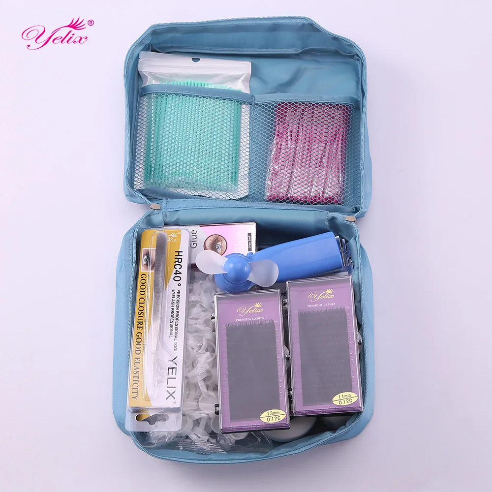 Professional Makeup Eye Lashes Tools kit Natural False Eyelash Extension Tool Mink eyelashes Beauty set 12 kinds | Красота и здоровье