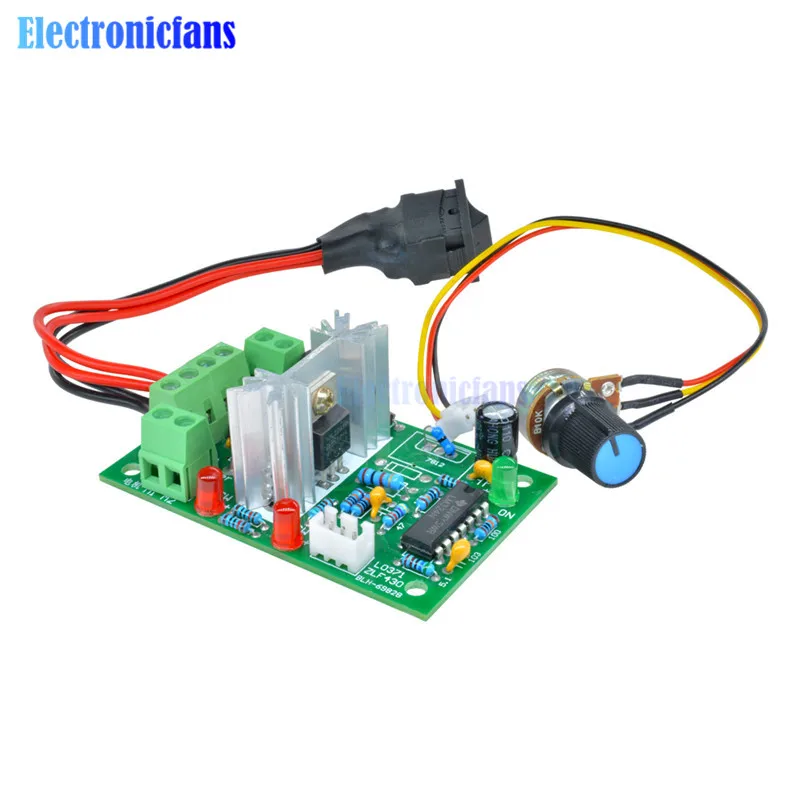 Двигатель постоянного тока 6-30 в 6A регулятор скорости двигателя реверсивный
