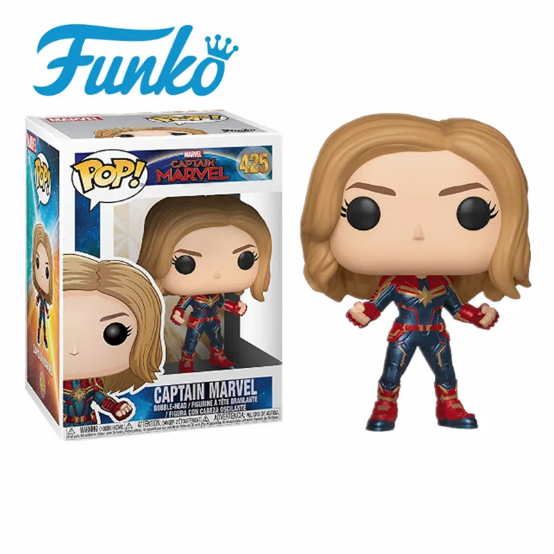 1 шт. веномированный FUNKO POP! Виниловая кукла капитан Марвел подарок на день