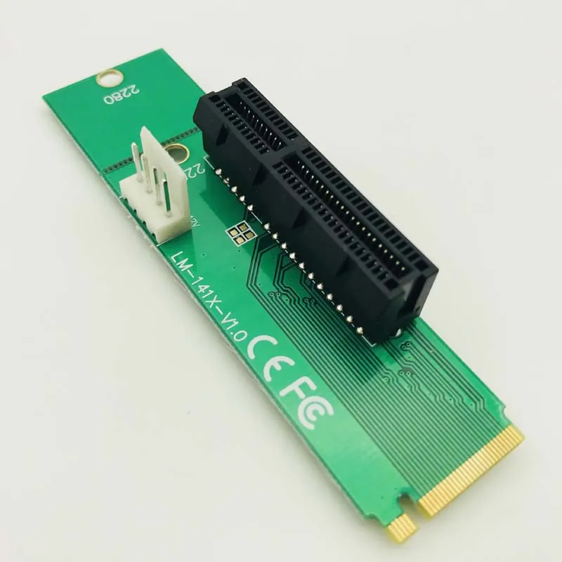 Адаптер штырь гнездо PCIE усилитель новый NGFF M2 M.2 к PCI E 4x 1x слот карта Riser для майнера