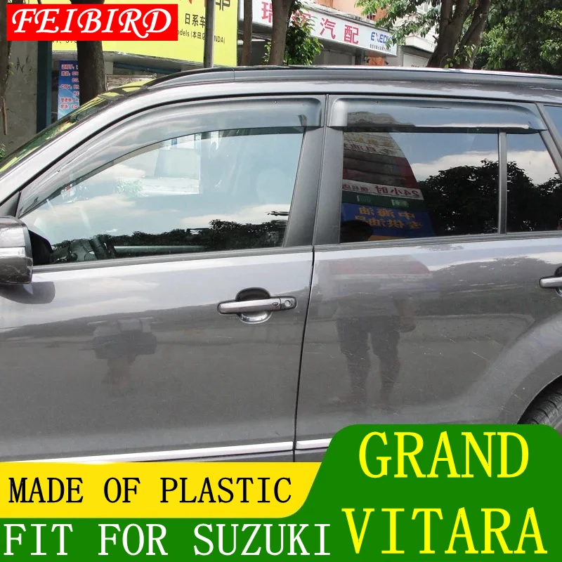Для Suzuki Grand Vitara 2007- автомобильный корпус Стайлинг палка лампа пластиковое окно стекло ветровой козырек Дождь/Защита от солнца вентиляционное отверстие