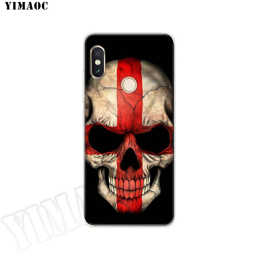Мягкий силиконовый чехол YIMAOC с изображением головы черепа флага для POCOPHONE F1 Xiaomi
