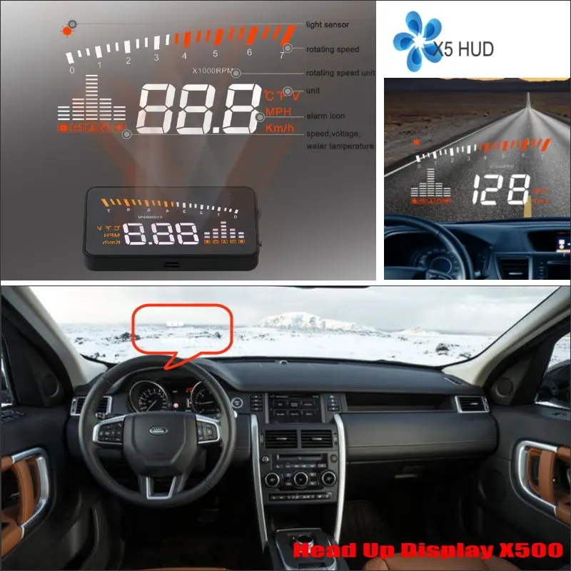 Для Land Rover Defender/Discovery 2008 2019 автомобильный OBD HUD Дисплей экран для вождения