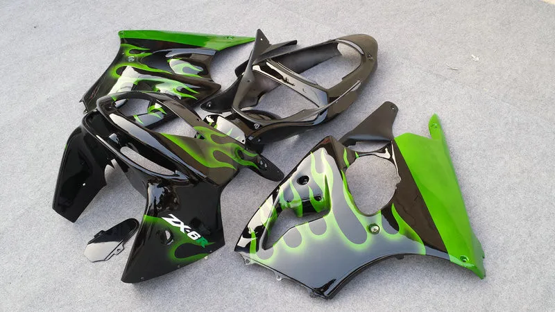 Пользовательские мотоцикл обтекатель комплект для KAWASAKI Ninja ZX6R 636 98 99 ZX 6R 1998 1999 ABS