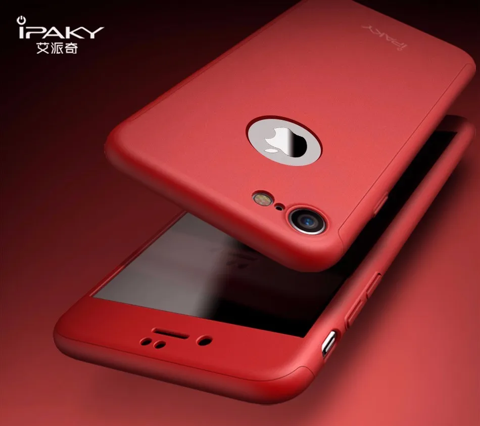 Оригинальный чехол 3 в 1 с полной защитой для Iphone Чехол IPAKY 360 градусов iPhone X 7 8 Plus
