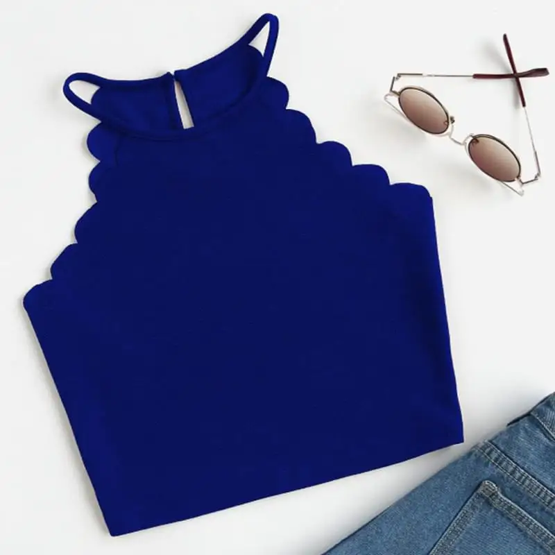 Женский сексуальный укороченный топ с бретелькой через шею Бюстье для живота