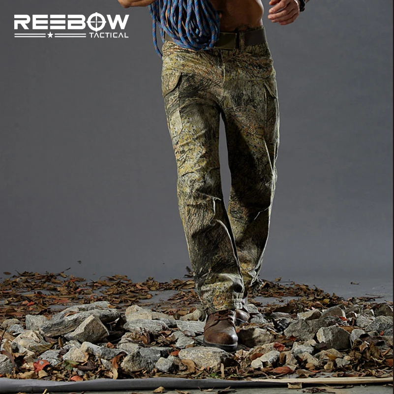 Мужские тактические бионический камуфляж на открытом воздухе охотничьи брюки