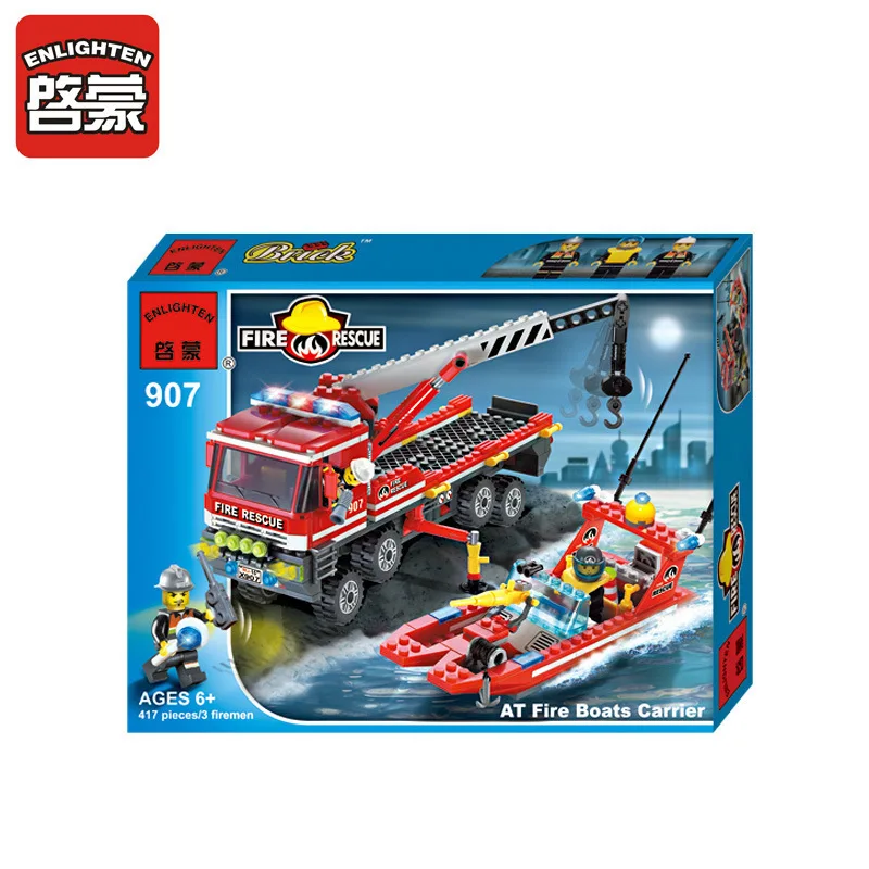 ENLIGHTEN All-Terrain Truck Blocks 417pcs Bricks Model Building Toys for Children Assembled DIY Toy Gift Brinquedos | Игрушки и хобби