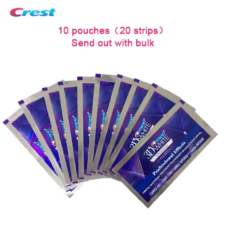 10pieces without box Гребень 3D Белый Whitestrips люкс профессиональный эффект 20 процедур 1 коробка гигиены полости рта - Цвет: 10pieces without box
