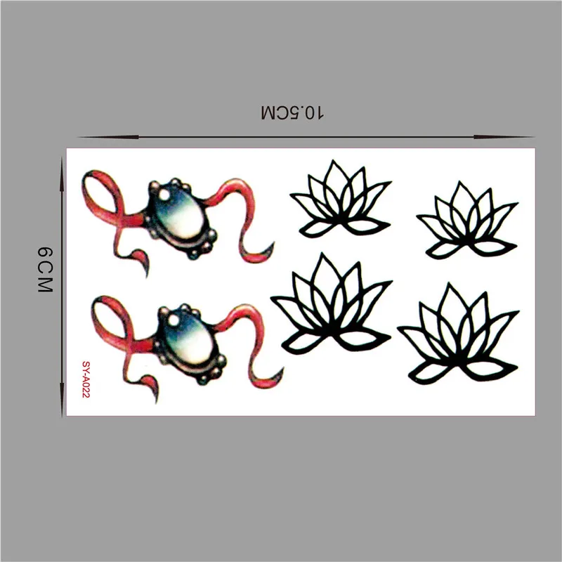 Новый стиль хна для татуировки Поддельные тату флеш-тату временные стикеры