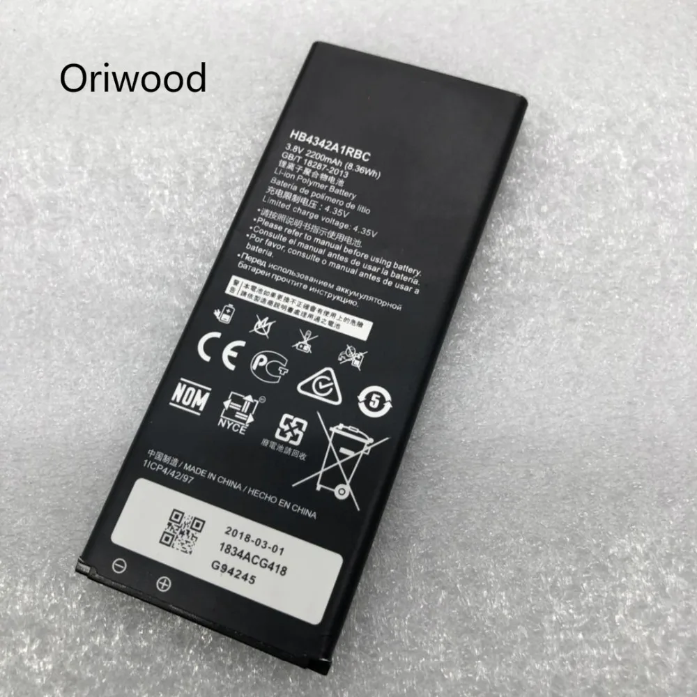 Oriwood оригинальный HB4342A1RBC литий ионный аккумулятор телефона для Huawei y5ii Y5 II 2 Ascend 5 + Y6