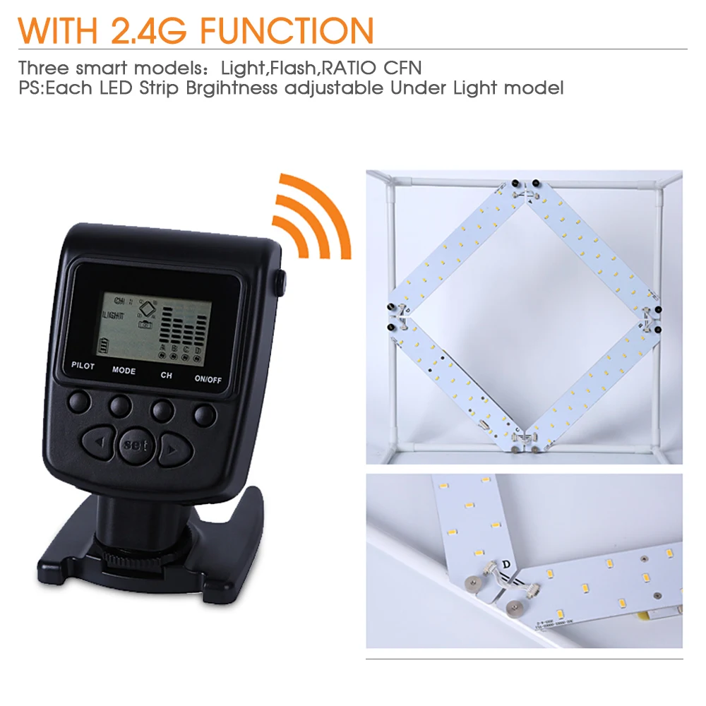 Travor 40*40 см светодиодный софтбокс для фотостудии светильник палатки с 2 4G умным