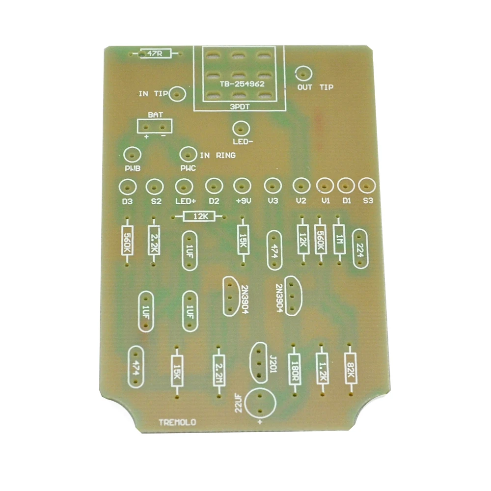 Новый тремоло педаль PCB и 3PDT 9 контактный ножной переключатель больше бесплатная