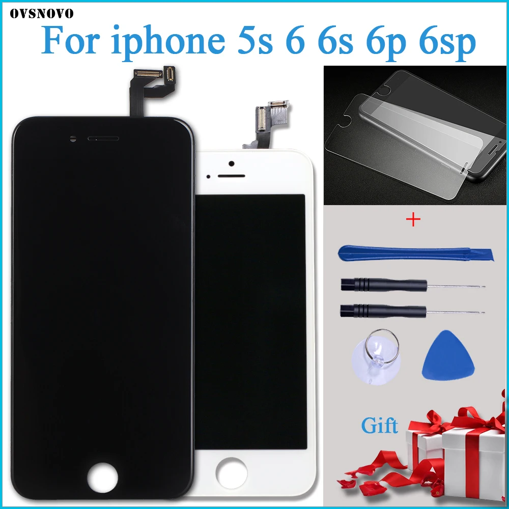 3D сенсорный ЖК-дисплей Замена для iPhone6 6s 5S экран замена дигитайзер сборка для iPhone 6 ЖК-дисплей без битых пикселей+ подарки