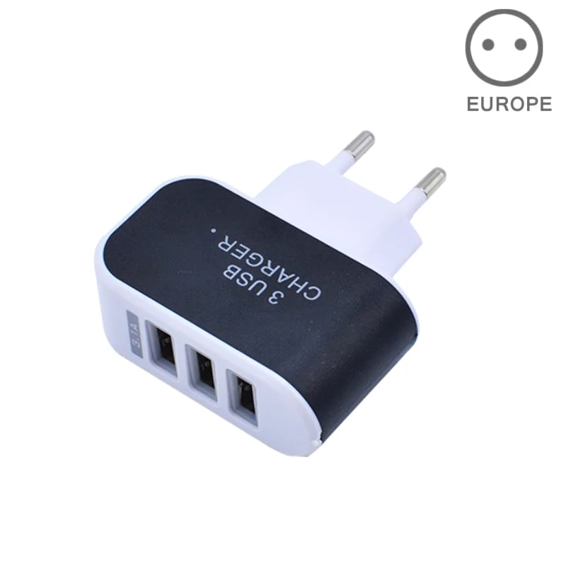 Настенная зарядная станция 3 порта USB портативная Высокая Эффективность AC мощность для мобильного телефона путешествия XJ66