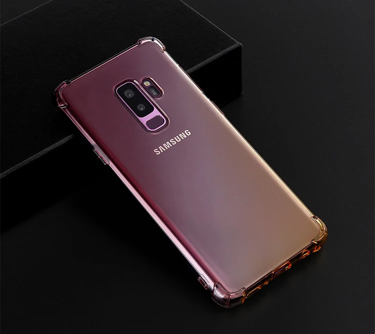 Силиконовый чехол для samsung Galaxy M20 M10 S10E S10 S9 S8 J4 J6 плюс J8 A9 A8 A6 A7 J5 Prime J7 Note 9 8 градиентный чехол