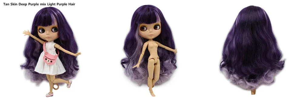 Blyth 1/6 кукла Обнаженная тела 30 см игрушки BJD разных типов кожи загар с макияжем DIY модные куклы подарок для девочки