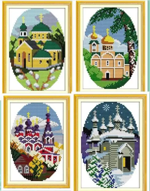 Всесезонные декорации в виде каюты хлопковые счетные наборы для вышивки