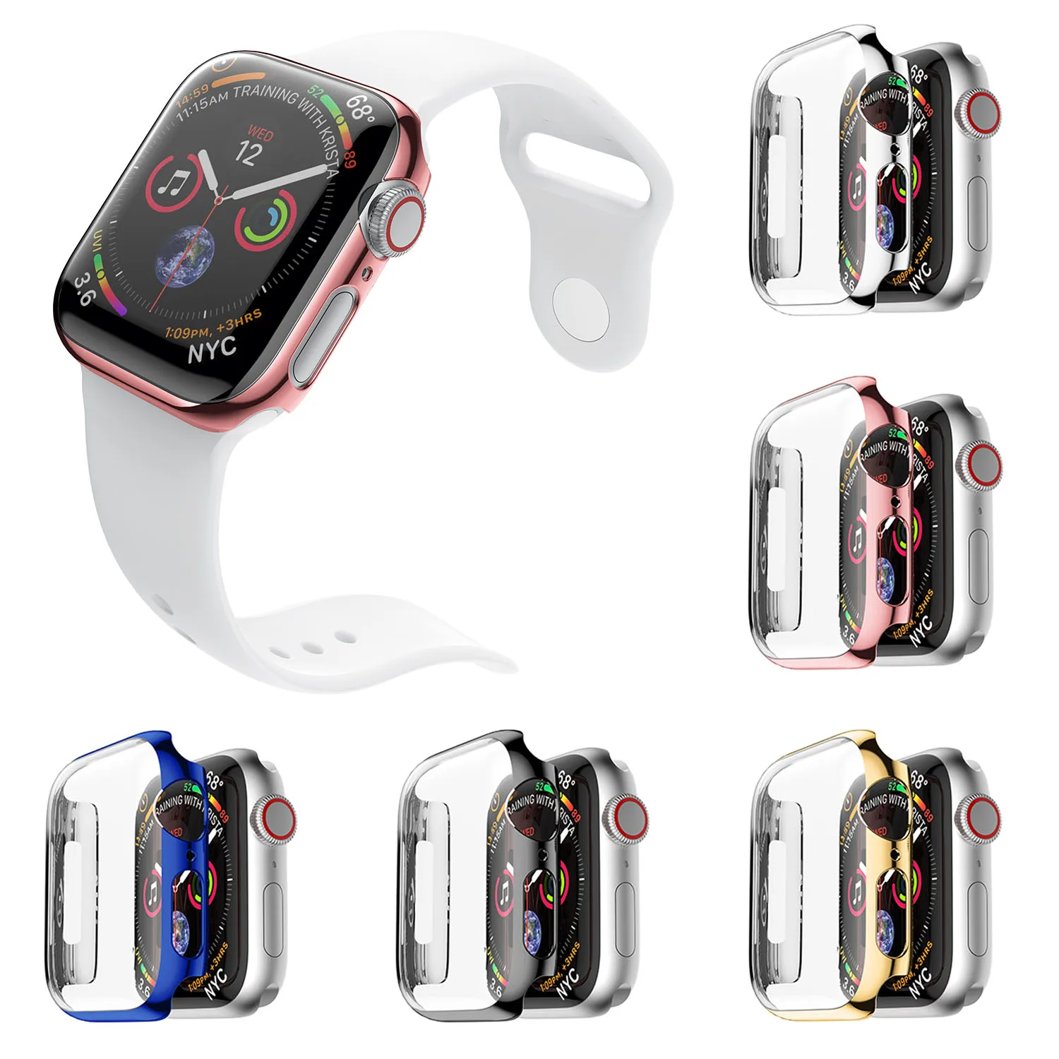 Besegad модный противоударный защитный чехол для Apple Watch iWatch 4 40 мм 44 мм|Бамперы| |