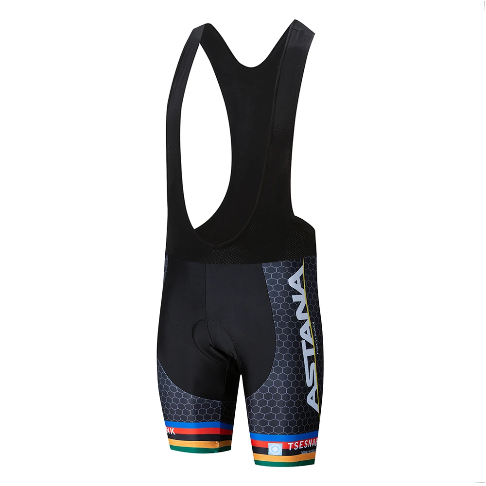 5 Велосипедная футболка Team ASTANA Мужская короткая футболка ropa ciclismo hombre ciclismo комплект одежды для велоспорта Одежда для велосипеда 16D гелевая подкладка - Цвет: 5