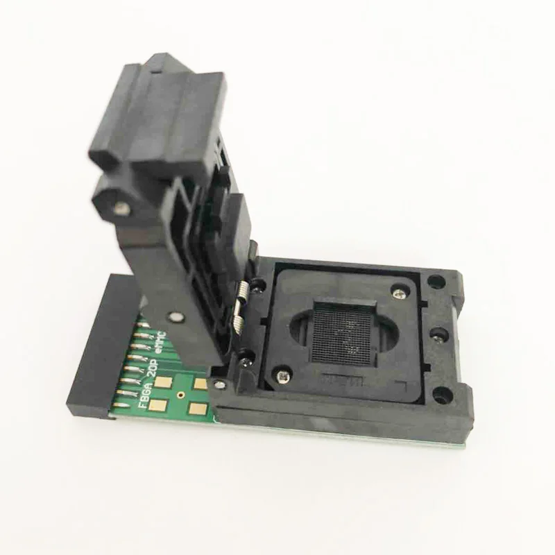 

eMMC Test Socket to 20Pin Universal Port for eMMC153 eMMC 169 nand Flash Testing Reader Size 11.5x13mm for Data Recovery