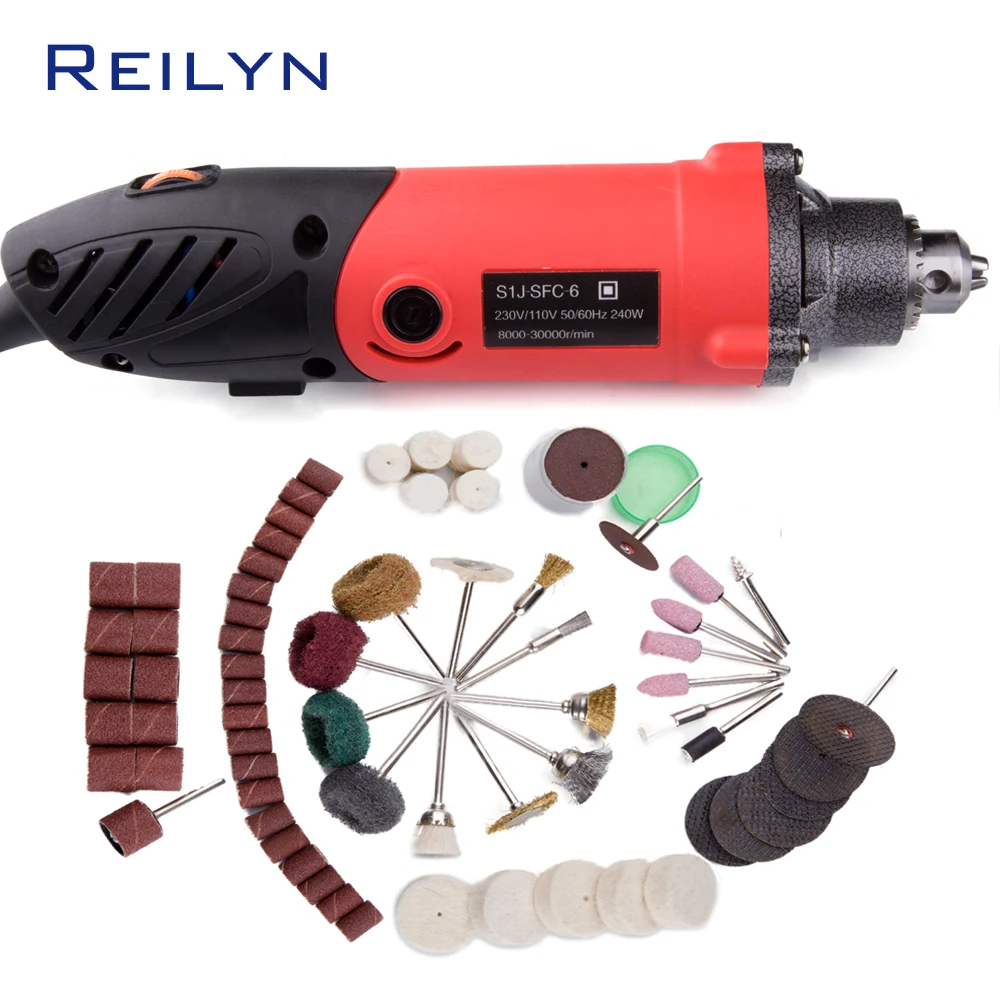 

Reilyn Hand-Held Grinding Machine Mini Grinder Small Convenient Drill Mini Rotary Machine Clamping Chuck High Quality Durable