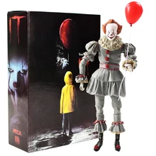 20cm NECA Scarry Movie Joker Clown Halloween Day Cosplay Horror Dolls PVC Action Figure Toys