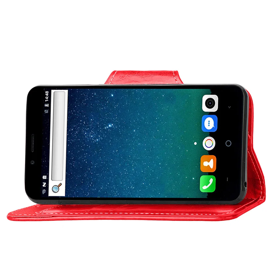 Кожаный флип-чехол-бумажник в стиле ретро для Leagoo Kiicaa power 5 0 дюйма Роскошный