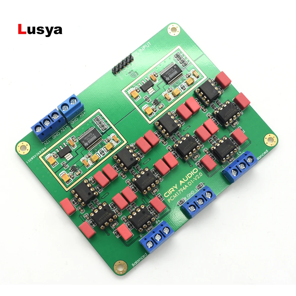 Новейший Hi-Fi параллельный PCM1794A DAC аудио декодер собранная плата 24 бит 192 кГц F3-013