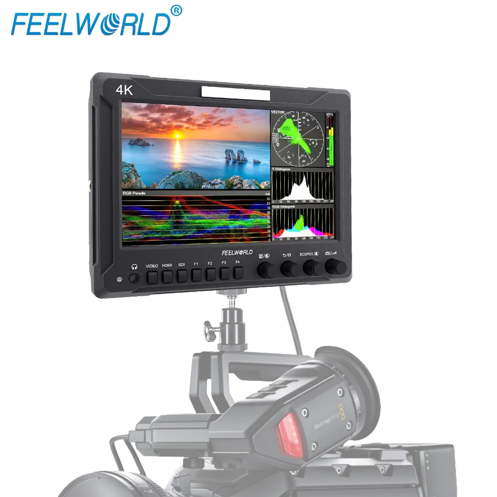 7 дюймовый IPS FHD SDI 4K HDMI полевой монитор Feelworld Z72 для DSLR с прицелами гистограмма