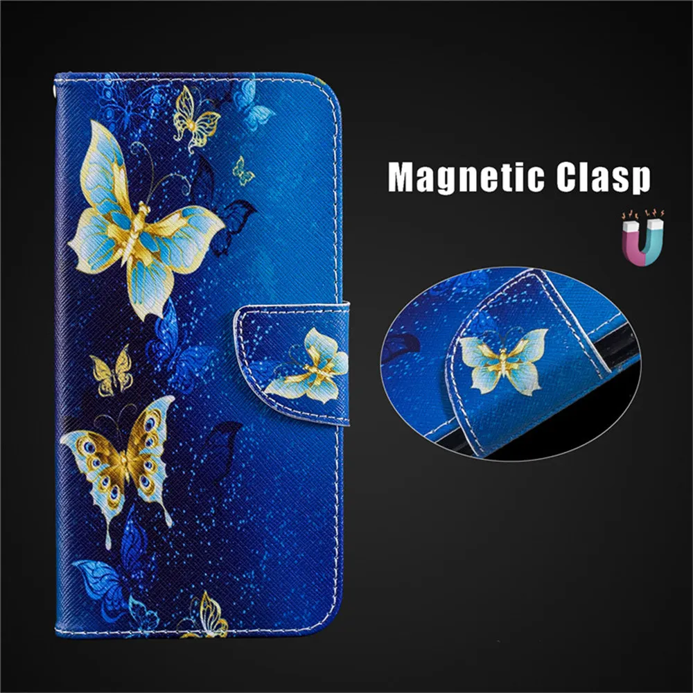 Милый кожаный чехол для телефона s для Fundas samsung Galaxy A10 A20 A30 A40 A50 A70 A10E A20E Чехол-бумажник держатель для карт откидная крышка