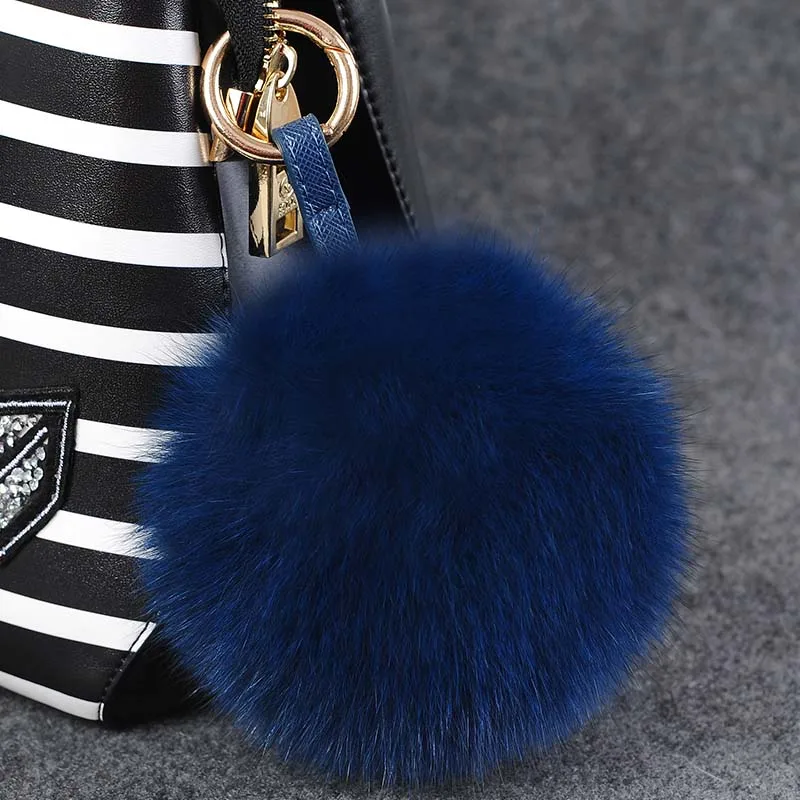 Помпон из лисьего меха помпон натурального Лисьего новый стиль пушистый