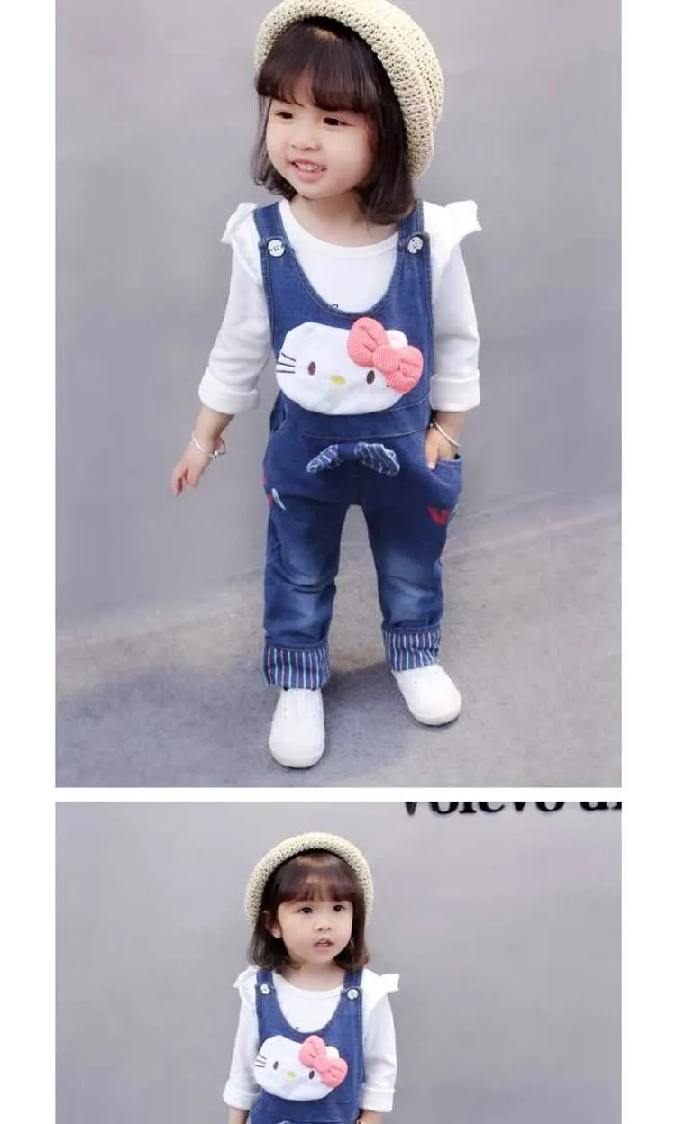 Джинсовый комбинезон для мальчиков и девочек ясельного возраста детский