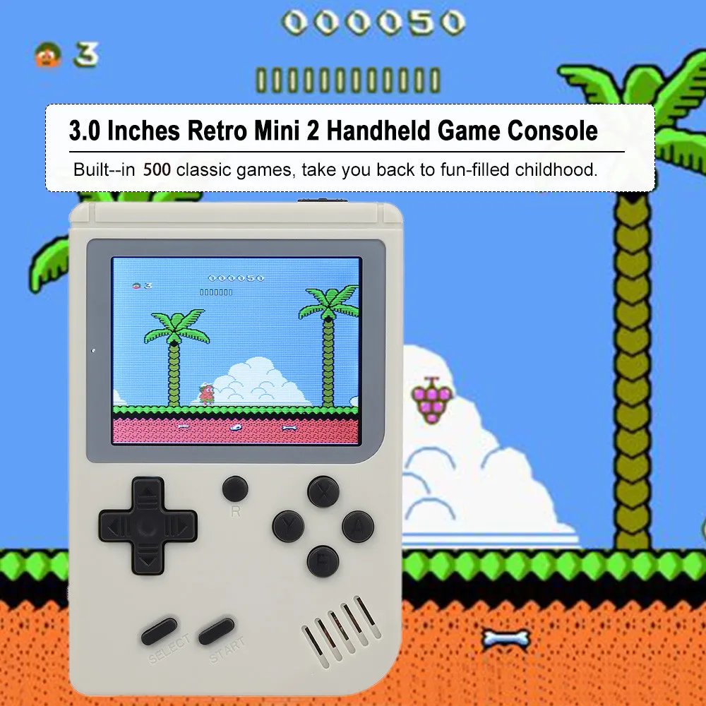 Игровые проигрыватели ретро мини портативная игровая консоль Gameboy встроенные 500 классические игры 10,4