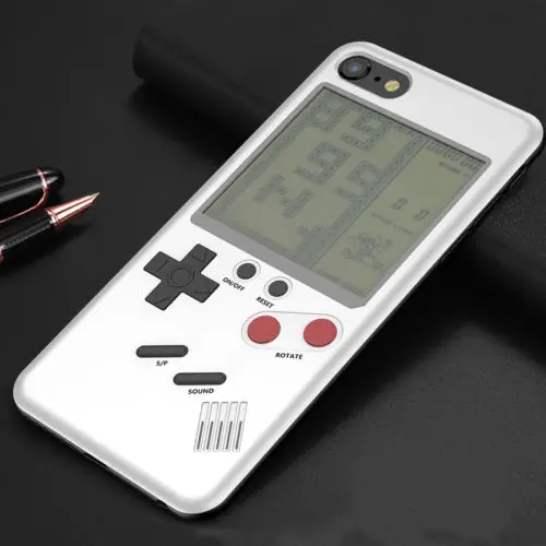 AU Ретро настоящая игровая консоль Play Gameboy Tetris чехол для телефона для iPhone 6S 7 8 Plus Чехлы для мобильных телефонов