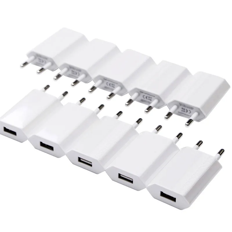 10 шт./лот настенное зарядное устройство для путешествий адаптер питания USB вилка