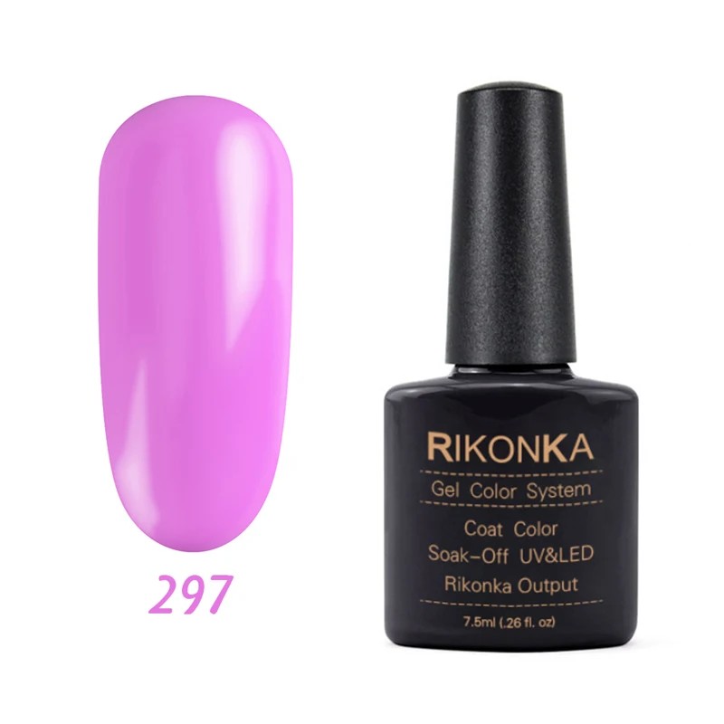 NG-297 RIKONKA UV набор гель-лаков для ногтей замочить от Vernis полуперманентный УФ Гибридный лак для ногтей гель лак краска цвета система - Цвет: NG-297