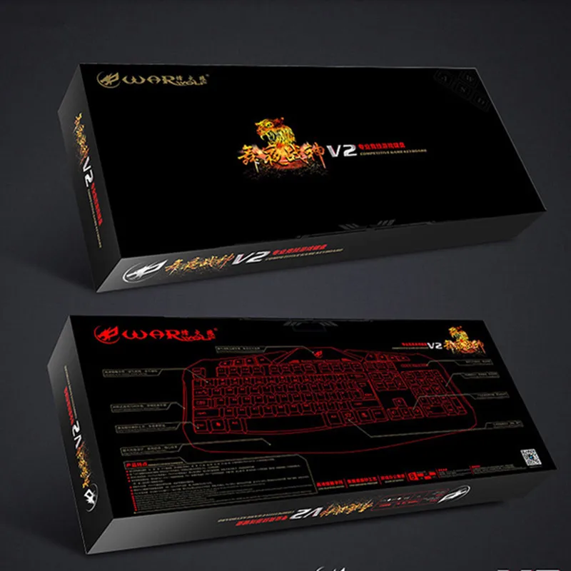 Профессия Красный/Фиолетовый/Голубой Подсветкой LED Pro Gaming Keyboard 104CK Проводной USB