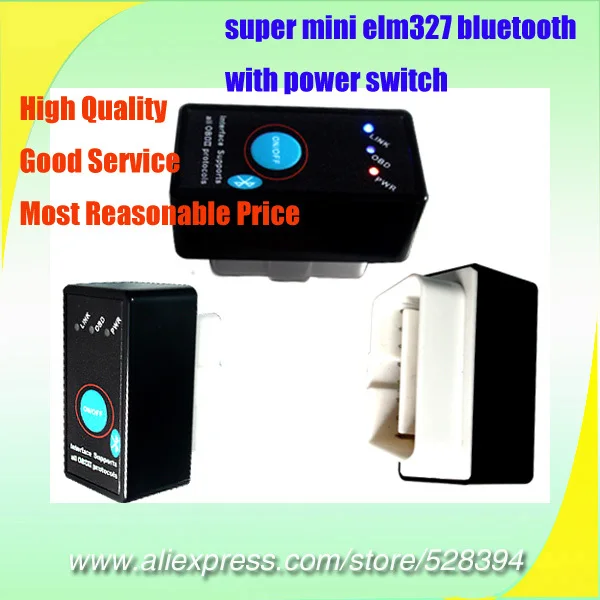 Аппаратное обеспечение V1.5 Super Mini ELM327 с переключателем OBD2 интерфейс OBDII