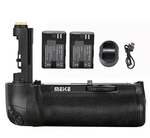 Многофункциональное зарядное устройство Meike для Canon 5D Mark IV + 2 аккумулятора * 1 USB