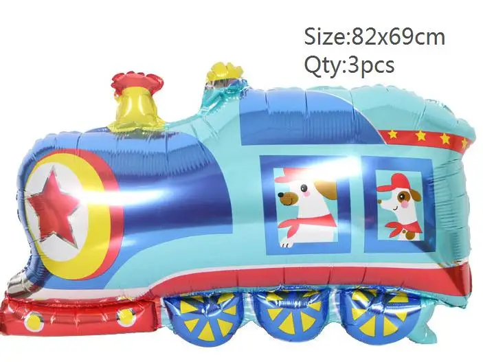 balloon 3pcs Мультфильм автомобили мальчик дети посуда для вечеринки в честь Дня Рождения тарелка скатерть чашка строительный автомобиль день рождения украшения, товары для вечеринки - Цвет: balloon 3pcs