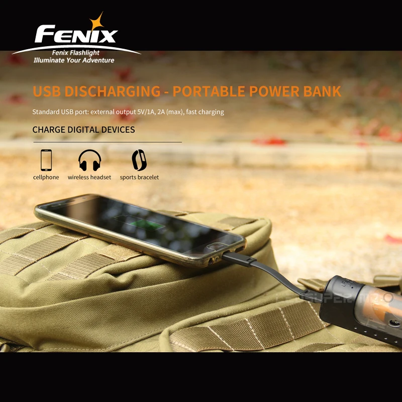 Горячий торт FENIX ARE-X11 зарядный комплект usb зарядка и микро USB разрядка Смарт зарядное устройство с 18650 литий-ионная батарея