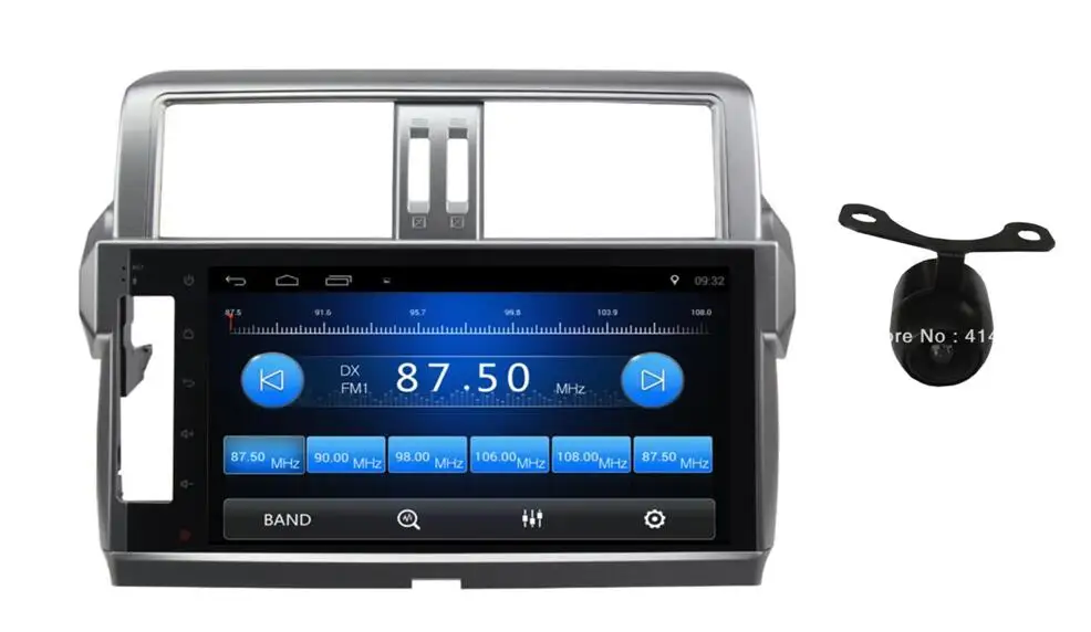 10 1 дюймов автомобильный мультимедийный DVD gps для Toyota Prado 2014 Поддержка