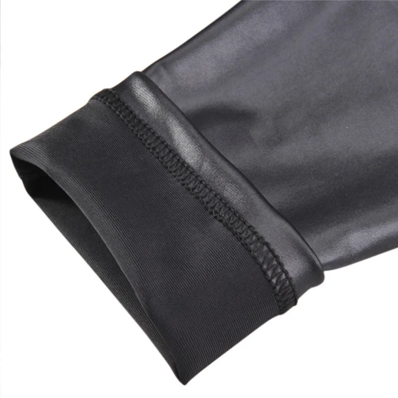 Girl's Leather Pencil Pants Thin Autumn Low Waist Slim Elastic PU 2019 Hot Fashion Ladies Solid Skinny Trousers | Женская одежда