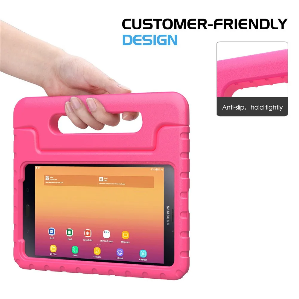 Eagwell, детский противоударный чехол для samsung Galaxy Tab A, 8,0 дюймов, SM-T380, T385,, EVA Foam, чехол для планшета, чехол с ручкой и подставкой