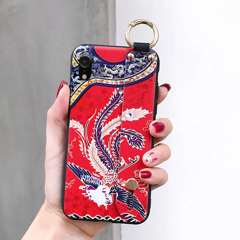 Чехол для Xiaomi mi 8 mi A2 Lite A1 Red mi 6 Pro Note 5 Pro задняя крышка+ браслет для Red mi 5 Plus S2 - Цвет: 305