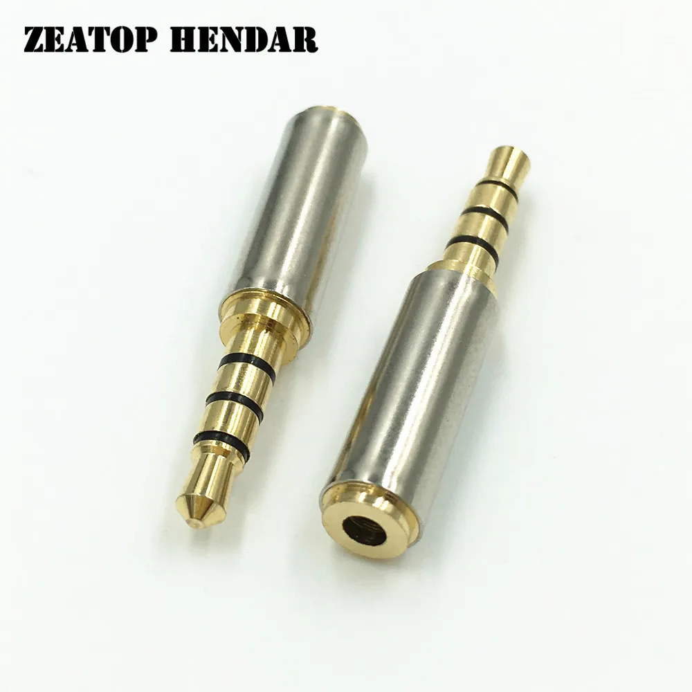8 шт. позолоченные штекеры 3 5 мм на гнездо 2 мм|plug adapter connector|plug connectorplug 2.5mm |